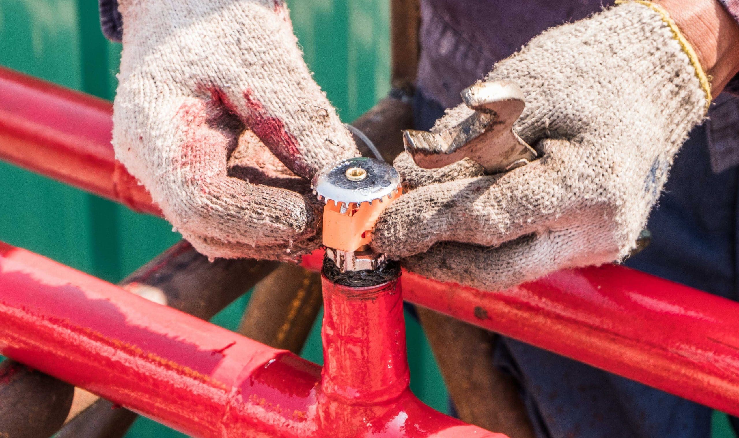 best sprinkler system being installed