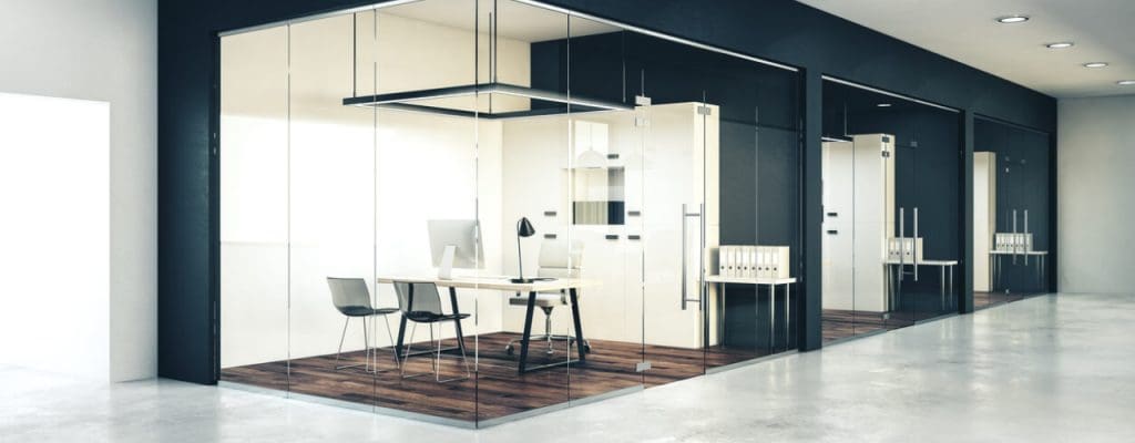 Multi tenant office with commercial fire sprinkler systems