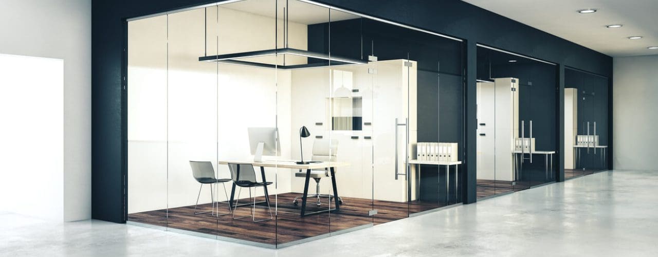 Multi tenant office with commercial fire sprinkler systems