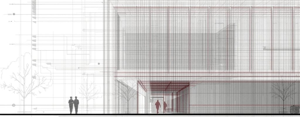 RAD Fire Sprinklers commercial sprinkler system planning graphic for a modern building development.