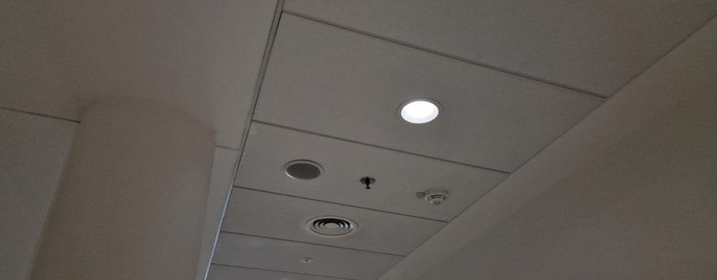 Commercial Fire Sprinkler in a High ceiling building