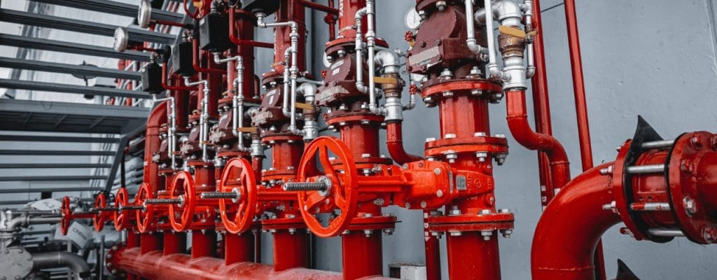 Control system for commercial Sprinklers in an industry