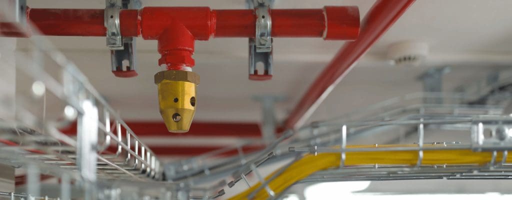 A well fitted Fire suppression system in a clean room