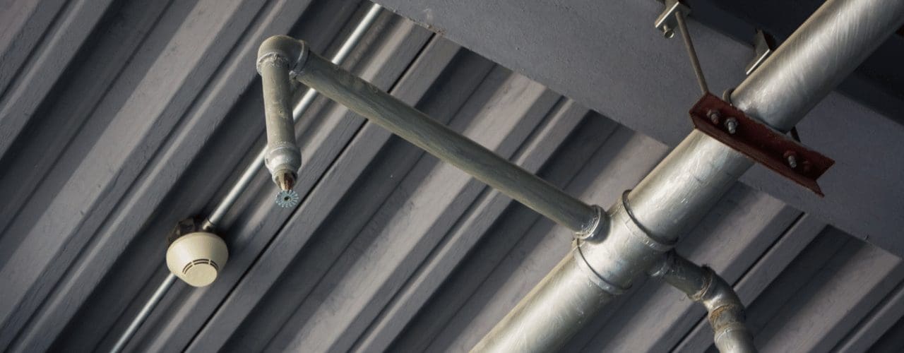A fitted commercial Fire Sprinkler
