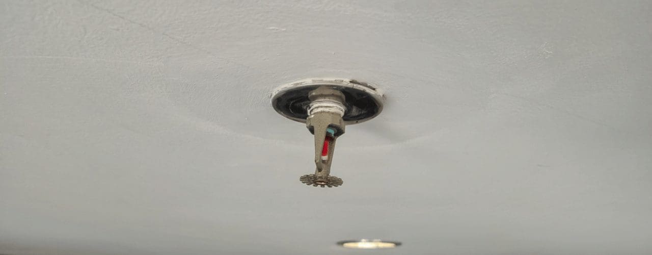 A fitted Mist Sprinkler Systems in a flat